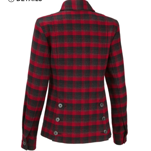 cabi Snow Valley Jacket, #3852, S, EUC, Red/Black Plaid, Flannel - Picture 2 of 14